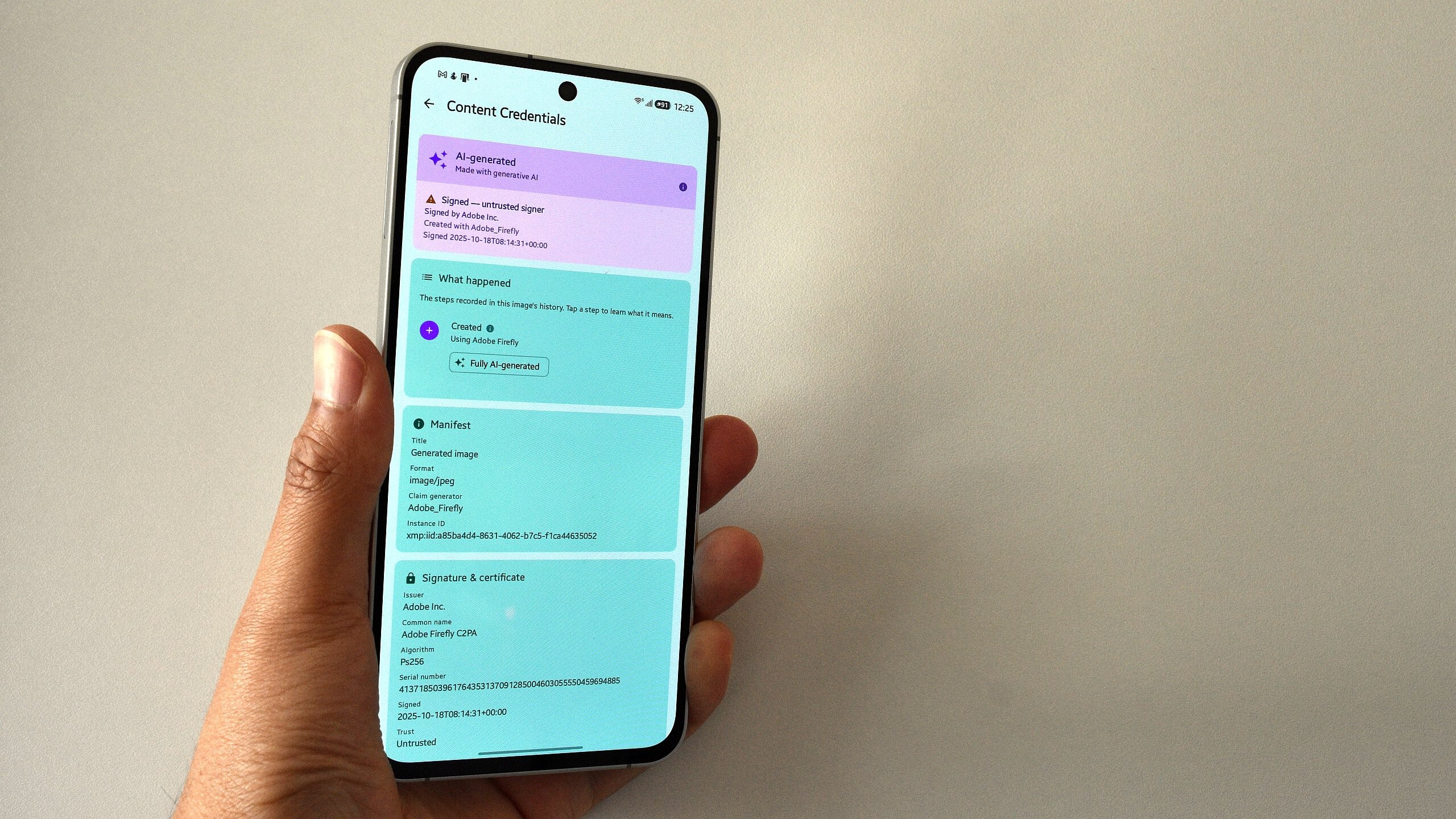 Sun'iy intellekt yaratgan kontni aniqlashga yordam beruvchi yangi Android ilovasi taqdim etildi
