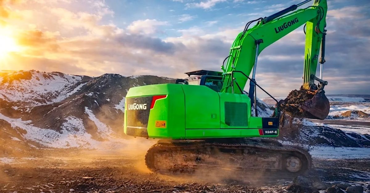LiuGong 924FE electric excavator is heading to the American market