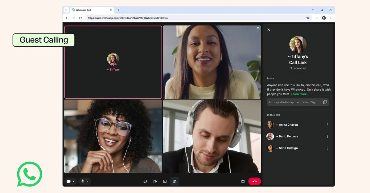 WhatsApp Zoom va Google Meet'ga raqobat tug'dira boshladi