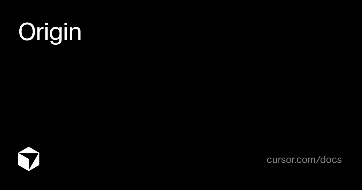 Cursor Origin: Sun'iy intellektga asoslangan kod yozish muhitlari kelajagi