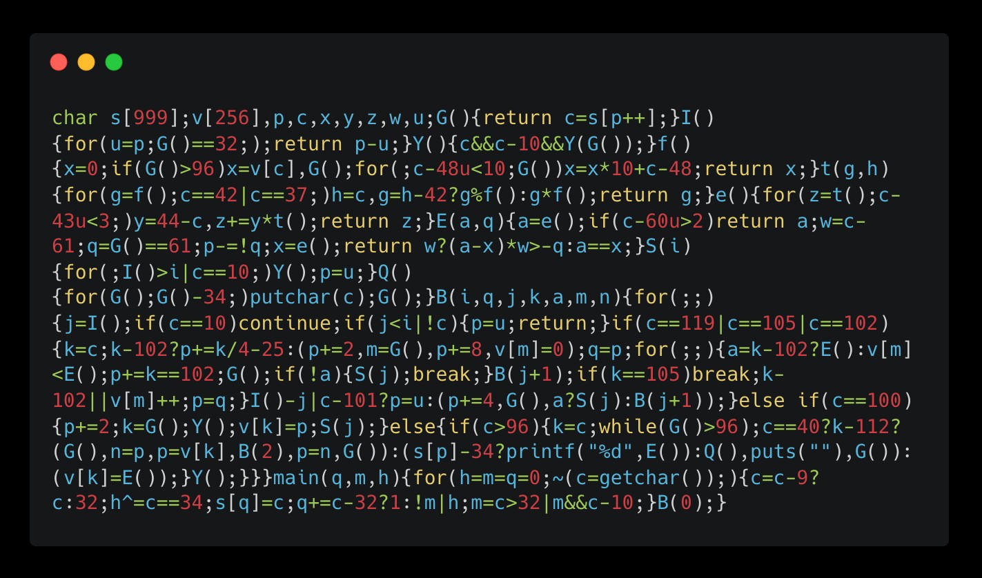Python interpretatorini atigi 1024 baytda yaratishdi