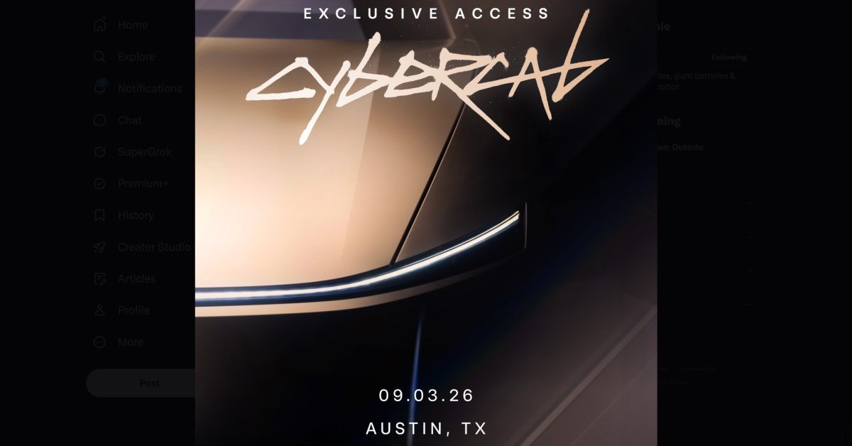 Tesla Cybercab taqdimotini kelasi haftaga belgiladi