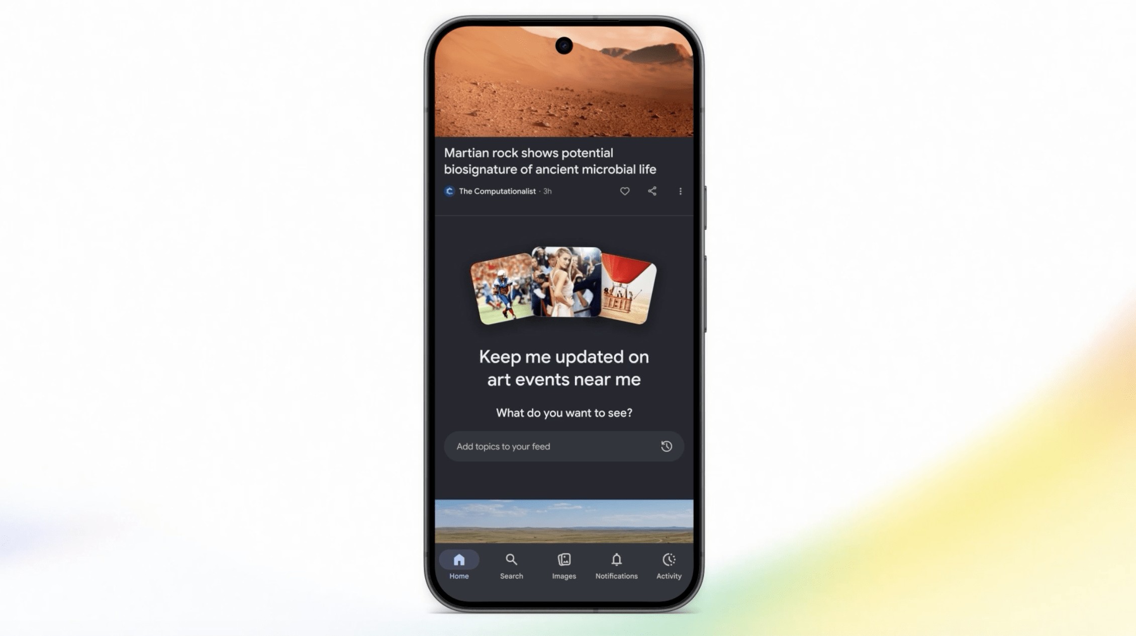 Google Discover sun'iy intellekt yordamida sozlanadigan tasmaga ega bo'ladi