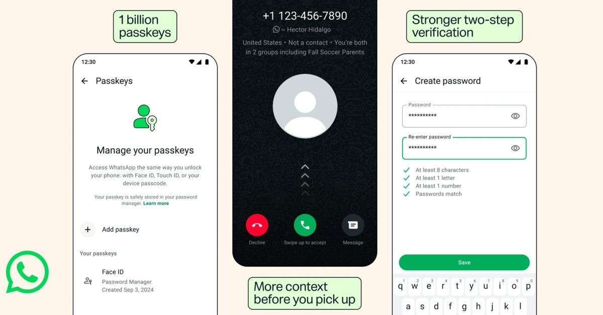 WhatsApp akkauntlarini himoya qilish uchun uchta yangi xususiyatni e'lon qildi