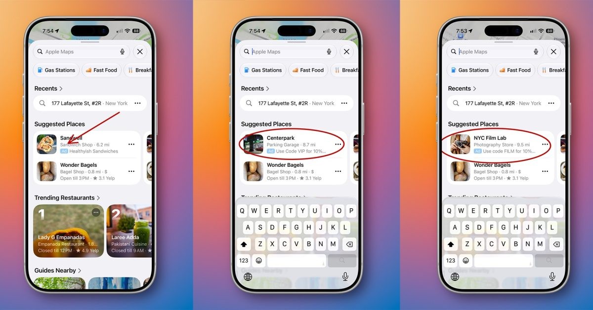 Apple Maps ilovasiga reklamalar kiritildi