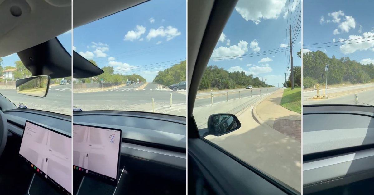 Tesla Robotaxi avtomobili Oston shahrida to'siqlarga borib urildi