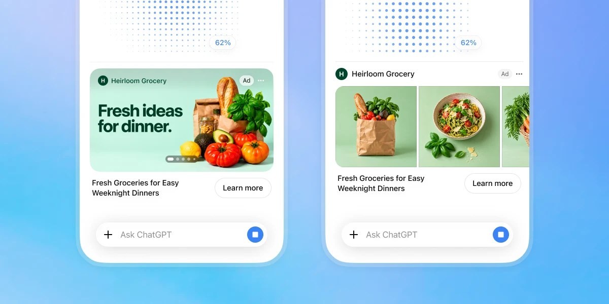 OpenAI ChatGPT’ga reklama joylashtirishni davom ettirmoqda